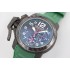 Chronofighter Superlight JKF 1:1 Best Edition Carbon dial on Green Rubber Strap A7750
