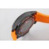 Chronofighter Superlight JKF 1:1 Best Edition Carbon dial on Orange Rubber Strap A7750