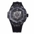 Hublot Big Bang BBF Sang Bleu II Black Ceramic Best Edition White Dial on Black Rubber Strap A1240