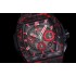 Big Bang Spirit HBF Black Carbon 1:1 Best Edition Red Dial on Black Rubber Strap HUB4700