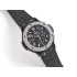 Big Bang 44mm HBF 1:1 Best Edition titanium Bezel Black dial on black rubber strap HUB4100