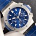 Big Bang 44mm HBF 1:1 Best Edition Blue dial on SS Blue rubber strap HUB4100