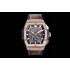 Big Bang Spirit HBF 45mm Limited edition Racing car RG Full Diamond Bezel and Case on Brown leather strap HUB4700