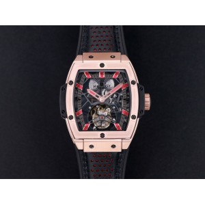 Masterpiece JBF McLaren Senna Co branded Best Edition Red Dial on RG Red rubber strap HUB9006