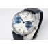 Portuguese AZF IW500715 Real PR 1:1 Best Edition White/Blue Dial on Blue Leather Strap A52010