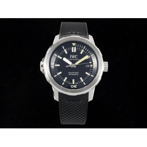 Aquatimer Automatic RSF 1:1 Best Edition Black Dial on SS Black Rubber Strap A2892