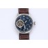 Big Pilot's Anniversary Tourbillon SS BBRF Maker Best Edition Blue Dial on Brown Leather Strap