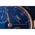 Portuguese Auto 7 Days AZF IW500713 1:1 Best Edition Blue Dial on RG Blue Leather Strap A52010