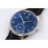Portuguese IW358305 ZF 1:1 Best Edition SS Blue Dial on Black Leather Strap A82200