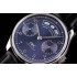 Portugieser AZF IW503502 Annual Calendar 1:1 Best Edition Blue Dial on Black Leather Strap A52850