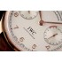 Portugieser AZF IW503504 Annual Calendar 1:1 Best Edition White Dial on RG Brown Leather Strap A52850