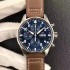 Pilot Chrono AZF IW378003 1:1 Best Edition Blue Dial on Brown Leather Strap A7750