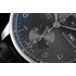 Portuguese Chrono IW371609 AZF 1:1 Best Edition Black Dial on Black Leather Strap A7750