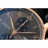 Portuguese Chrono IW371482 AZF 1:1 Best Edition Grey Dial on RG Black Leather Strap A7750