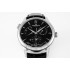 Master Geographic Real PR SS ZF 1:1 Best Edition Black Dial on Black Leather Strap A939
