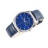 Master Ultra Thin Réserve de Marche SS ZF Best Edition Blue Dial on Blue Leather Strap A938