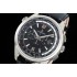 Polaris Chrono HKF 1:1 Best Edition Black Dial on SS Black Leather Strap Cal.752A