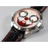 Konstantin Chaykin Joker TWF Best Edition White Dial Red Inner Bezel on Black/Red Leather Strap NH35A