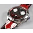 Konstantin Chaykin Joker TWF Best Edition Grey Dial Red Inner Bezel on Black/Red Tie Leather Strap NH35A