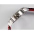 Konstantin Chaykin Joker TWF Best Edition Grey Dial Red Inner Bezel on Black/Red Tie Leather Strap NH35A