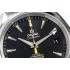 Aqua Terra VSF 150m 1:1 Best Edition Black Dial Yellow hand on SS Bracelet A8500