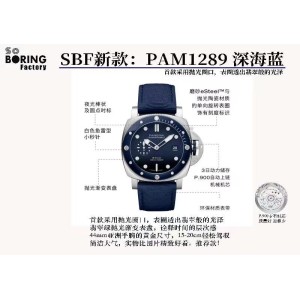 PAM01289 SBF Submersible 1:1 Best Edition Blue Dial on Blue nylon strap P900