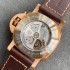 PAM00968 VSF 1:1 Best Edition Brown Ceramic Bezel and Dial on Brown Calfskin Strap P.9010