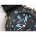 PAM00799 VSF CarboTech Submersible Titanium 1:1 Best   Edition Black Dial  on Rubber Strap P.9010 Clone