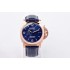 PAM01112 VSF GMT RG 1:1 Best Edition Blue Dial on Blue Leather Strap P.9010 Super Clone