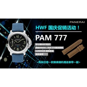 PAM00777 SS HWF 1:1 Best Edition on Blue Nylon Strap A6497