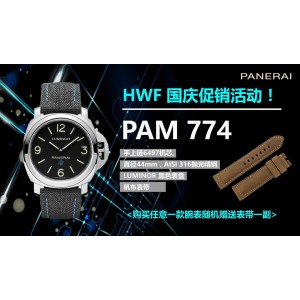 PAM00774 HWF SS 1:1 Best Edition on Gray Nylon Strap  A6497