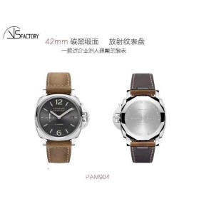 PAM00904 VSF Luminor Due 42mm Best Edition Grey Dial on Brown Rubber Strap Asia XXXIV