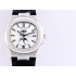 Nautilus 5726 PF Best Edition White Textured Dial on SS Black Leather Strap A324 V3