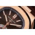 Nautilus 3KF Chronograph Date 5980 RG Brown Dial on Brown Leather Strap PP.CH28-520 V2