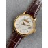 Calatrava 5227J ZF 1:1 Best Edition White Dial on Brown Leather Strap A324 Super Clone V2