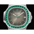 Nautilus GRF 5711 1:1 Best Edition Gray Dial Green Diamonds Bezel on SS Bracelet 324CS
