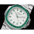 Nautilus GRF 5711 1:1 Best Edition White Dial Green Diamonds Bezel on SS Bracelet 324CS