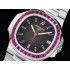 Nautilus GRF 5711 1:1 Best Edition Gray Dial Purple Diamonds Bezel on SS Bracelet 324CS