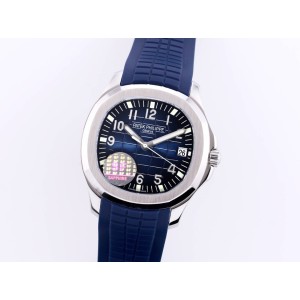 Aquanaut 5168 SF 1:1 Best Edition Blue Dial on SS Blue Rubber Strap A324 Super Clone V2