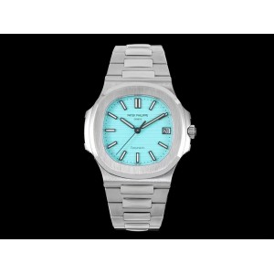Nautilus SF 5711/1A 1:1 Best Edition Tiffany Blue Textured Dial on SS Bracelet A324