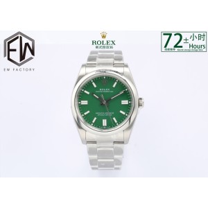 Oyster Perpetual EWF 126000 1:1 Best Edition Green Dial on SS Bracelet A3230