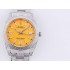 Oyster Perpetual SF 124300 Full Diamonds SS Yellow Dial Bracelet A2813 Movement