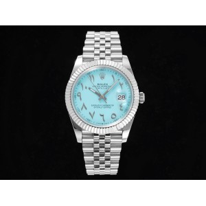 DateJust 41 SS DIWF 1:1 Best Edition Tiffany Blue Arabic Dial on Jubilee Bracelet SA3235