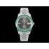 DateJust 41 SS DIWF 1:1 Best Edition Green Roman Dial on Jubilee Bracelet SA3235