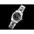 DateJust 36 SS DIWF 1:1 Best Edition Black Luminous on Oyster Bracelet SA3235