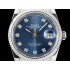 DateJust 36 SS DIWF 1:1 Best Edition Blue Dial Diamonds Markers on Oyster Bracelet SA3235