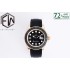 Yacht-Master EWF 126655 1:1 Best Edition RG Black Ceramic Bezel on Black Rubber Strap A3235
