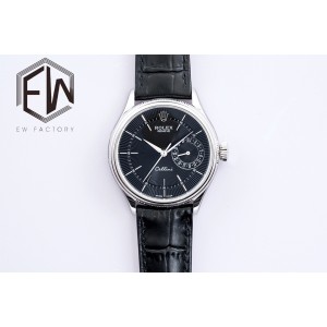 Cellini 50519 SS EWF Best Edition Black Dial on Black Croc Leather Strap A3165