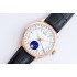 Cellini 50535 Moonphase RG EWF Best Edition White Dial on Black Leather Strap A3195