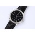 Cellini Time 50505 SS EWF Best Edition Black Dial on Black Leather Strap A3132